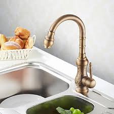 antique brass kitchen faucet (antique
