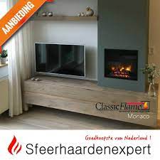 classicflame monaco elektrische led inbouw sfeerhaard 47 x 43 cm overige haarden sfeerhaarden en schouwen home deco elektrische haarden woonkamer openhaard