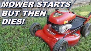 Regular lawn mower maintenance helps engine prevent problems, but these troubleshooting. Lawn Mower Starts And Then Dies Turned Out To Be An Easy Cheap Fix Loctite Youtube Lawn Mower Repair Craftsman Riding Lawn Mower Lawn Mower