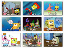 Spongebob Anime Comparison Chart 1 Spongebob Comparison