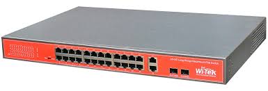 Poe switch with 4,8,16,24 poe ports plus 2 additional non poe ports for nvr and network. Wi Tek Wi Ps526g 28 Port 24 Poe Fast Ethernet Ports With Separa
