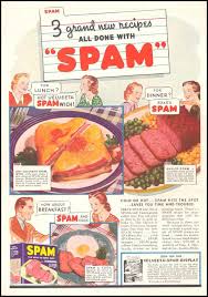 3 Grand New Recipes All Done With Spam Vintage Recipes Vintage Ads Food Spam Recipes