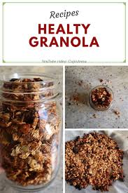 Healthy Granola With No Added Sugars Food Processor Recipes Granola Healthy Dried Berries