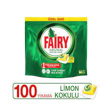 Fairy Hepsi Bir Arada Bulasik Makinesi Deterjani Kapsulu Limon Kokulu 100 Yikama Ozel Seri Migros