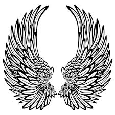 Tattoo Coloring Pages For Adults Best Coloring Pages For Kids Angel Wings Drawing Wings Drawing Angel Wings Wall