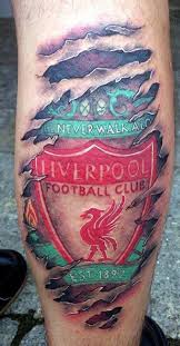 Royal marine's liverpool fc tattoo reads 'you'll never walk' after operation to remove leg cuts off word. My 2 Favs Tattoo And Lfc Liverpool Tattoo Lfc Tattoo Tattoos