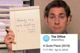 An element of a culture or system of behavior that may be considered to be passed. 23 Jokes About A Quiet Place That Are Relatable Af