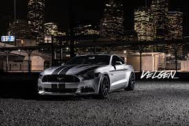 Silver Mustang With Black Stripes On Velgen Custom Rims Black Mustang Mustang Black Stripes