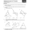 Similar trangles if triangles are similar, the corrosponding sides create equivalent fractions. 1