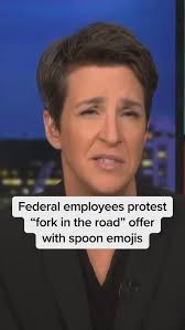 Spoons appear to be a new symbol for some federal employees' resistance to  the Trump administration's radical changes. @maddowmaddow explains.