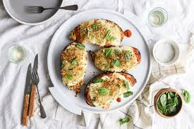 Grilled Eggplant Parm Boats Goodtaste With Tanji Recipe Grilled Eggplant Recipes Eggplant Recipes
