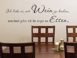 Wandtattoo Spruch Ich Liebe Es Mit Wein Zu Kochen Manchmal Gebe