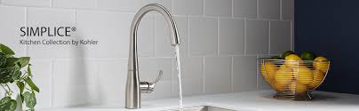 The supply line is located below the sink, countertop, bath rim, or behind the bowl of a bidet. Kohler K 22033 Bl Simplice Semiprofessional Kitchen Sink Faucet Matte Black Amazon Com