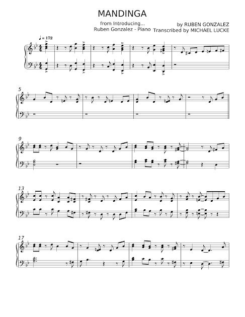 Mandinga - Ruben Gonzalez Sheet Music for Piano (Solo) easy | MuseScore.com