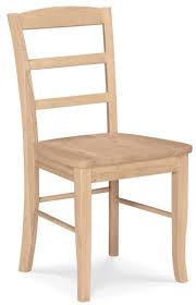 unfinished dining chairs and finished