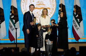 Gavin newsom speaks during a news conference at the veterans home of california in yountville, calif. A Family Affair As Gavin Newsom Becomes California S 40th Governor Kqed