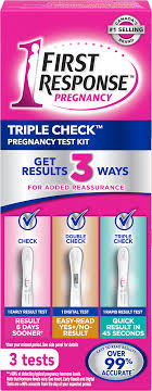 Early Detection Pregnancy Test Triple Check Pregnancy Test Kit First Response