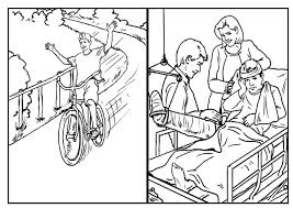 38+ motorcycle helmet coloring pages for printing and coloring. Bicycle Safety Coloring Page Coloring Home