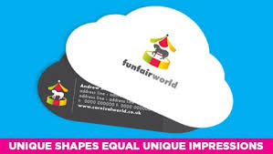 • work as product tags, coupons, instructions & more. 3 5 X2 Cloud Shaped Business Card Pritnpapa