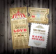 Downloadable Pdf Customizable Vintage Circus Carnival Themed Wedding Invitation Suite Circus Wedding Theme Wedding Party Invites Circus Wedding