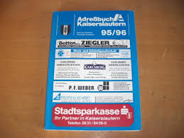 Das sortiment umfasst betten, matratzen u. Kaiserlsautern Adressbuch Kaiserslautern 1995 96 4 Broschiert Antiquariat Hauck Preise Inkl Mwst