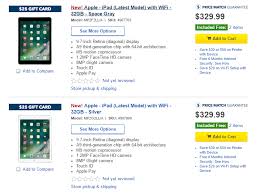 (*)amazon.com gift cards (gcs) sold by egifter.com, an authorized and independent reseller of amazon.com gift cards. Best Buy Offering Free Gift Card And Trade In Funds With The 2017 Ipad Purchase