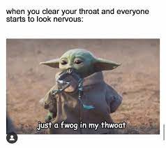 Baby Yoda Frog Throat Yoda Yoda Party Baby Groot