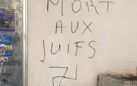 RÃ©sultat de recherche d'images pour "tague sur les murs en france sale arabe"