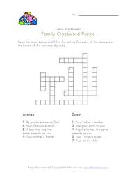These first grade crossword puzzles are great tools for reviewing and reinforcing common vocabulary first graders will encounter, including words related to math, seasons, and sports, as they build mastery in reading and writing. Family Crossword Puzzle All Kids Network