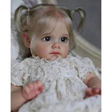 Cheap 60CM Reborn Doll Maggie Hand-Detailed Painting with Visible Veins  Lifelike 3D Skin Tone Newborn Doll For Children Birthday Gift