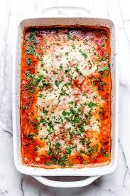 Lighter Eggplant Parmesan Recipe Eggplant Parmesan Skinny Taste Recipes Recipes