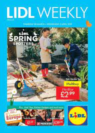 29.07 garden updates from thursday, 29.07 bathroom accessories from. Lidl Weekly Offers Leaflet Thursday 28 March Wednesday 3 April 2019 Weekly Offers Online Lidl Leaflet Thursday