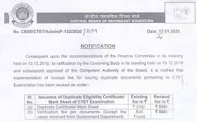 Candidates who clear the ctet 2020 exam can download their ctet certificates and scorecard on digi locker website/app. Ctet Application Fee For Issue Of Duplicate Ctet Mark Sheet Eligibility Certificate Revised