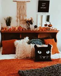 Halloween Bed Halloween Bedroom Decor Halloween Room Decor Fall Room Decor