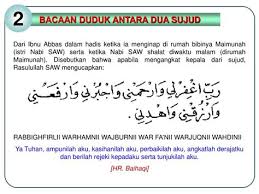 Berikut bacaan doa ketika duduk diantara dua sujud. Maksud Bacaan Duduk Antara Dua Sujud Kontroversi Bacaan Doa Di Antara Dua Sujud Islamidotco Yang Termasuk Rukun Solat Adalah Duduknya Bukan Bacaannya Aditugm