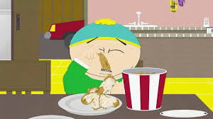 Cartmen Eating The Skin Off Of Every Piece Of Chicken Haha Yeah I M Cartman When It Comes To Chicken Skin And Fresh Out Of Oven Turkey Skin Too Sooooo Good
