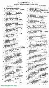 Bangladesh Development Bank Exam Question Solution Bangladesh Development Bank So Exam Question Solution Bdbl Senior Officer Ques Job Circular Exam Bank Jobs