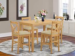 Relax with a pint or a glass of white wine, and take a seat at the. Amazon Com 5 Pc Counter Height Dining Set High Top Table And 4 Dining Chairs Furniture Decor