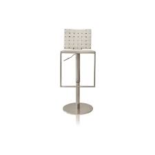 God bless our armed forces. Modani White Woven Leather Adjustable Bar Stools Chairs Pair Aptdeco
