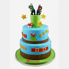 It is made by the princess herself according to toad as well as the ribbon on the side of the cake. Mario Luigi Tiered Cake The French Cake Company