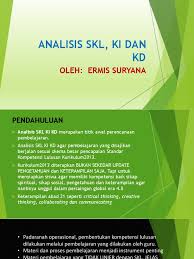 Modul pelatihan guru implementasi kurikulum 2013 smp/mts ipa Analisis Skl Ki Kd Dan Indikator