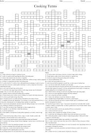 Find the answer to the crossword clue more than simmer. Cooking Methods Crossword Wordmint