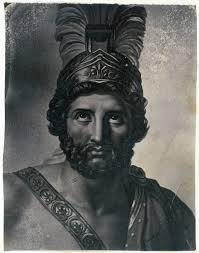 Portret Schilderij Van Leonidas Koning Van Sparta Grecia Antigua Desnudos Masculinos Arte