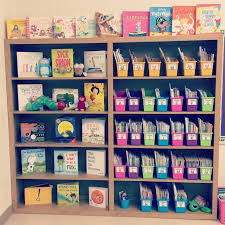 Classroom Library Blooming In First Grade Teacher Classroom Classroom Library Classroom Organisation