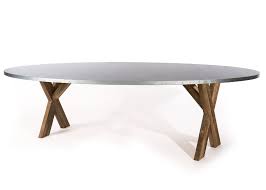 X Base Trestle Zinc Top Oval Dining Table Zinc Dining Table Etsy In 2020 Dining Table Oval Table Dining Zinc Dining Tables