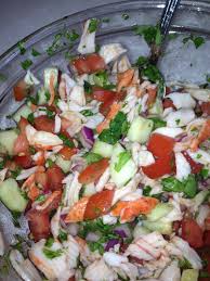crab ceviche appetizer recipe food
