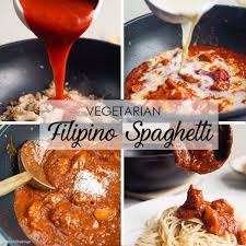 Vegan Filipino Spaghetti Without Condensed Milk Simply Bakings Recipe Filipino Spaghetti Spaghetti Recipes Tasty Dishes