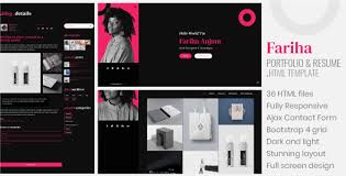 Fariha design studio receives new collections every two weeks. Fariha Personal Portfolio Resume Html5 Template By Priyodesign