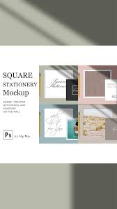 Stationery Card Mockup Customizable Mockup Scene Creator Wedding Stationery Mockup Photography Mockup Wedding Invitation Square Mockup In 2020 Stationery Mockup Photography Mockup Scene Creator