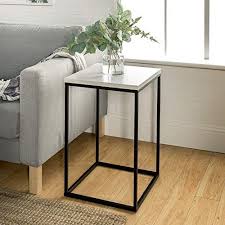 Walker Edison Furniture Company Modern Open Square Wood Side Accent Living Room Small End Ta In 2020 Living Room Side Table Modern Side Table Living Room Accent Tables